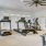 a gym with exercise equipment
